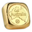 1 oz C4G Cast Gold Bullion 99.99% Pure
