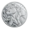 1 OZ SILVER ROUND BULL AND BEAR GOLDEN STATE MINT