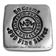 50 Gram .999 Fine Silver Bar - Monarch Poured