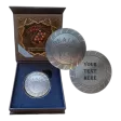 Custom Engraved 1oz .999 Fine Silver Poker Chip Dealer Button Marker with Gift Box