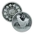 5 oz Year of the Rooster Silver Round