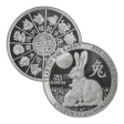 2 oz Year of the Rabbit Silver Round