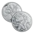 1 oz Bull & Bear Silver Round
