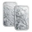 1 oz Bull & Bear Silver Bar