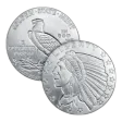 5 oz Incuse Indian Silver Round