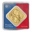The Royal Mint UK Britannia and Liberty 1oz Gold Bar