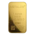 1 Oz Metalor Gold Minted Bar