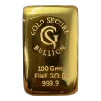 100g Goldsecure Cast Gold Bar 999.9