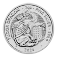 Pre-Owned 2024 UK Tudor Beasts Tudor Dragon 2oz Silver Coin - VAT Free