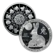 5 oz Year of the Rabbit Silver Round