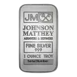 1 oz Silver Bar - Johnson Matthey - JM