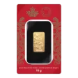 10 g Gold Bar - 2025 Lunar Year of the Snake - Royal Canadian Mint - .9999 Au