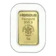 5g Minted Gold Bullion Bar Heraeus