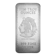 10 oz Aztec Calendar Silver Bar