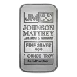 1 Oz Silver Bar - Johnson Matthey JM