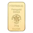 20 Gram Heraeus Minted Gold Bar