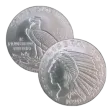 2 oz Incuse Indian Silver Round