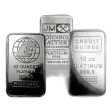 10 oz Platinum Bar - Brand Varies .999+ (No Card)