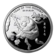 1/2 oz Silver Round - APMEX (2016 Year of the Monkey)
