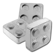 1/4 oz .999 Fine Silver - Monarch Building Block Bar - Quarter 2x2
