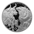 One Ounce 2022 Silver Tokelau Bull and Bear includes capsule
