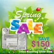 Assorted Pure Silver Bar 100 oz - Assorted Mints