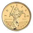 2022 1 oz Gibraltar Lady Justice Gold Coin