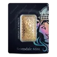 Scottsdale Mint | 1 Oz Marquee Peacock Gold Bar (New In Assay)