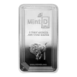 MintID 5 oz Silver Buffalo Bar (BU, AES-128 Encrypted)