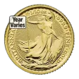 1/10 Oz Gold Great Britain Britannia - BU (Random Year)