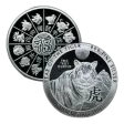 2 oz Year of the Tiger Silver Round