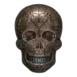 10 oz Monarch Silver Day of the Dead Heart Skull (New)