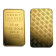 10 Oz Gold Bar - Credit Suisse