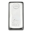 10oz ABC Bullion Silver Cast Bar 999.5