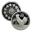 2 oz Year of the Rooster Silver Round