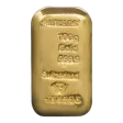 Metalor 100g Cast Gold Bullion Bar