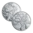 2 oz. Golden State Mint Silver Round Bull/Bear .999 Fine