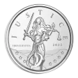 Gibraltar 2021-2023 Lady Justice 1 oz .999 Silver Coin