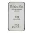 100g Baird & Co 999.9 Fine Silver Bar Minted