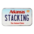 Arkansas License Plate - Stacking Across America 1oz Silver Bar