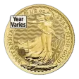 1/2 Oz Gold Great Britain Britannia - BU (Random Year)