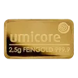 2.5 Gram Umicore Minted Gold Bar