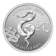1/2 oz 2013 $10 Year of the Snake - Pure Silver Coin