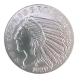 Golden State Mint 2 Oz Incuse Indian Silver Round