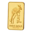 5 g Melbourne Mint Kangaroo Gold Minted Bar
