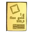 1 gram Gold Bar - Valcambi