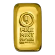 5 oz Cast-Poured Gold Bar - 9Fine Mint