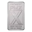 Canadian PMX Silver Bar 10 oz - Machine Cut