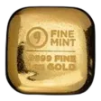 1 oz Gold Bar - 9FM Gold Button