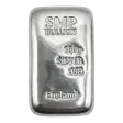 100g Silver SMP Bullion 999 Fine Cast Bar, Produced by SMP Birmingham